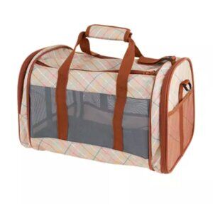 Plaid Soft-Sided Cat Carrier